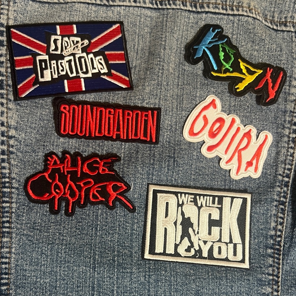 Set of 6 New Band Patches
